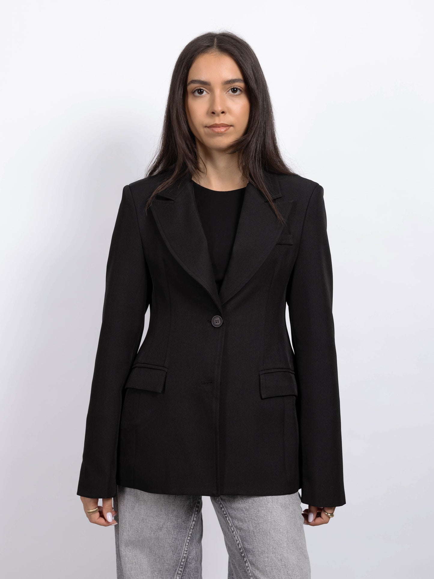 BLAZER CINTRÉ NOIR