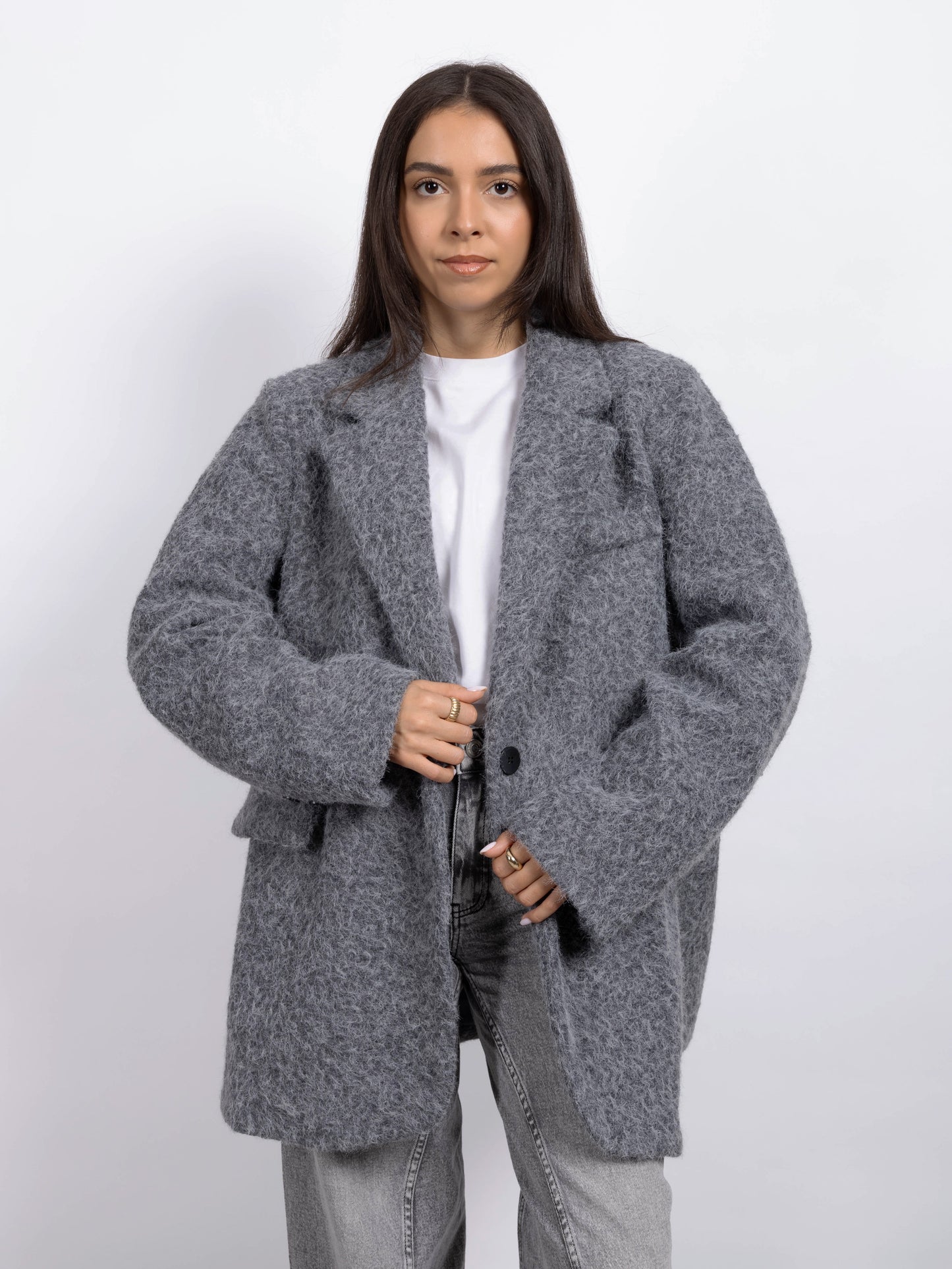 BLAZER OVERSIZE GRIS