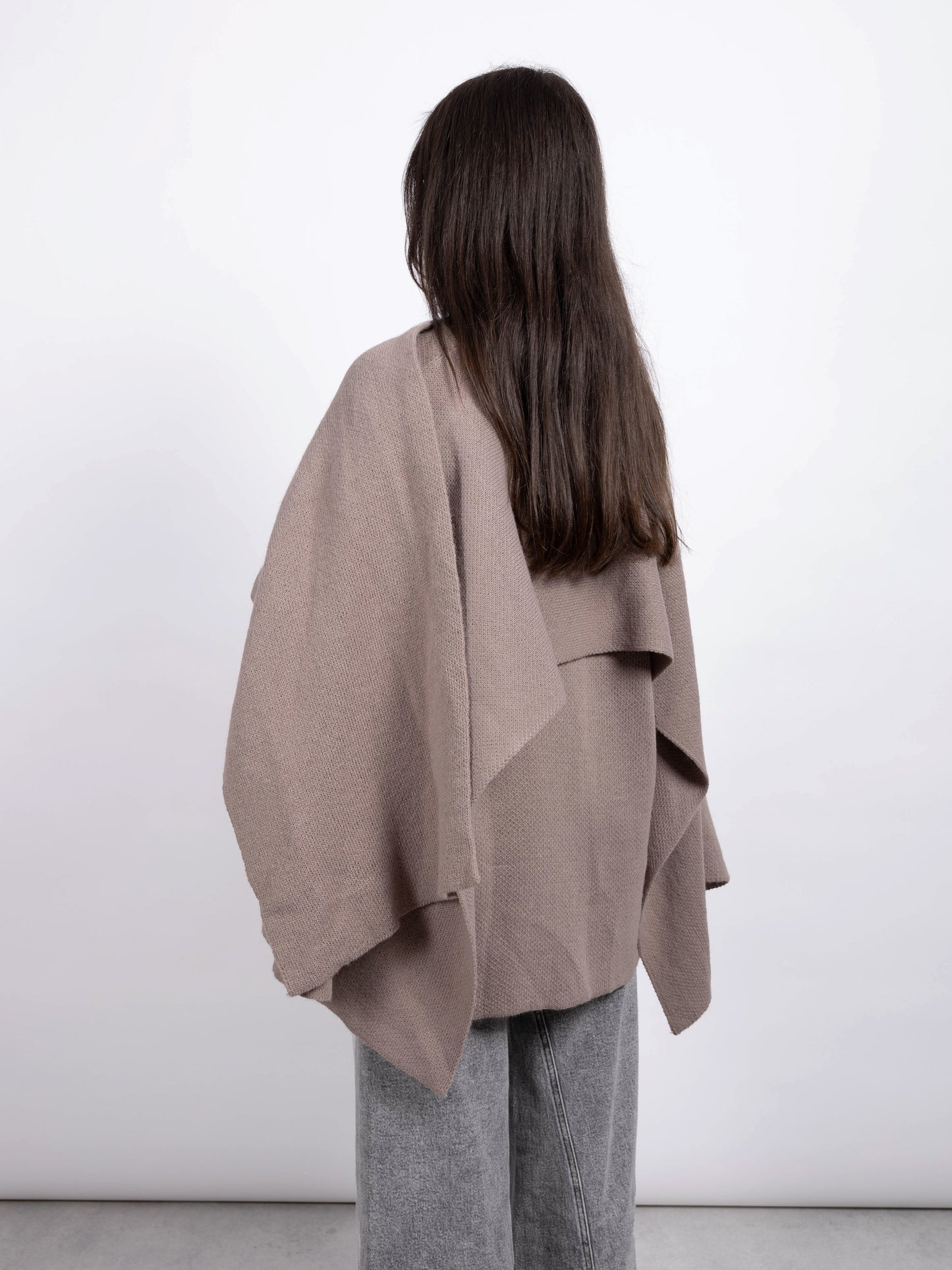 GILET CAPE TAUPE