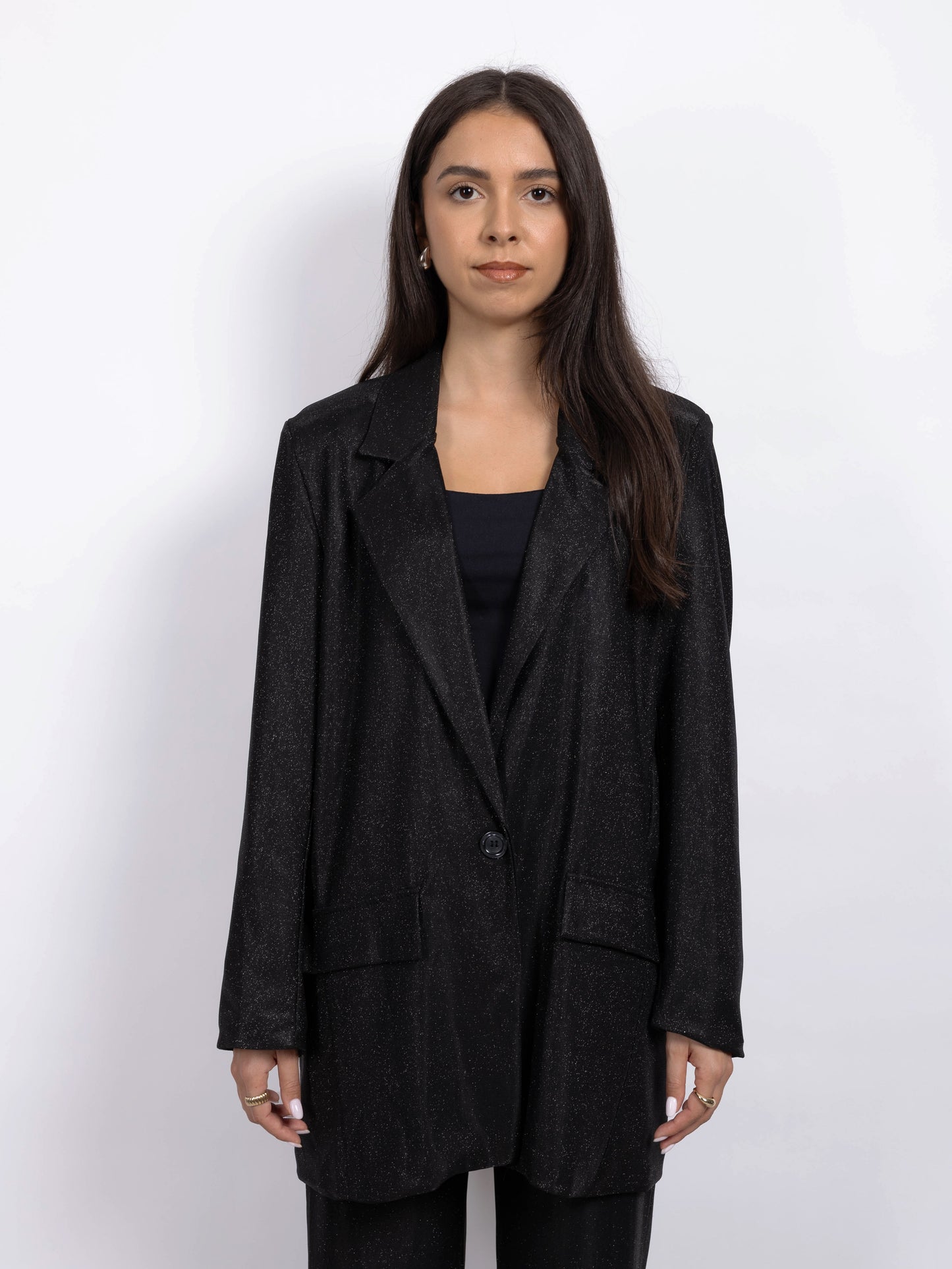 ENSEMBLE BLAZER IRISÉ NOIR