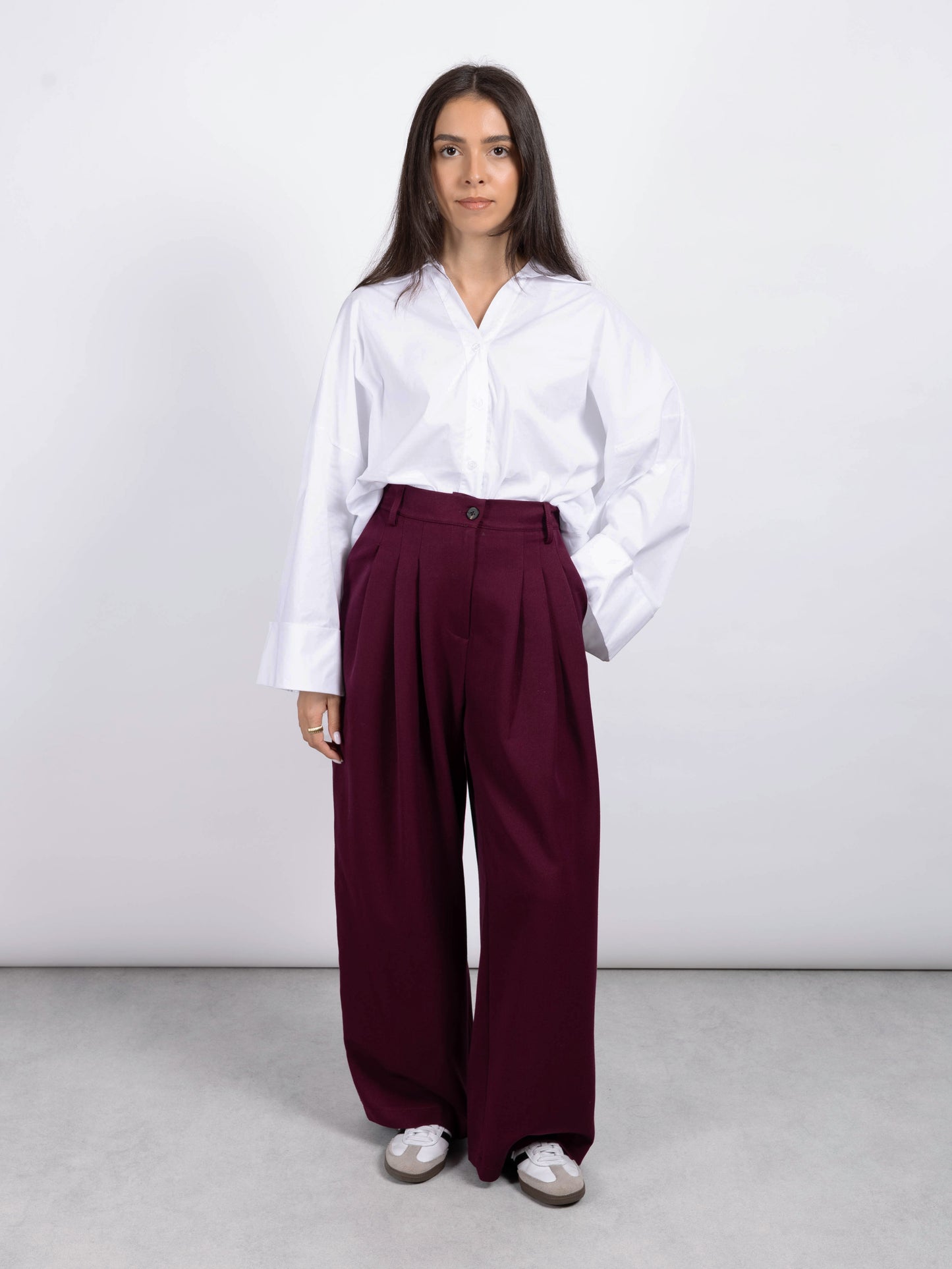 PANTALON ÉPAIS BORDEAUX